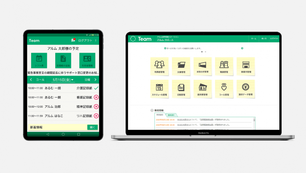 多職種連携ソリューション「Team」